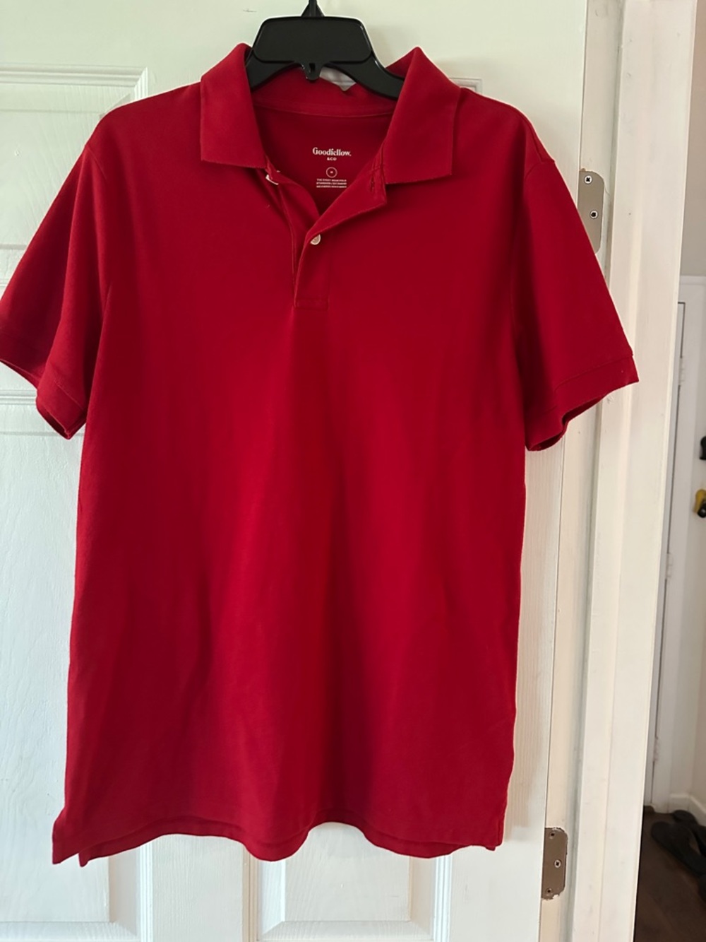 Goodfellow & Co Men's Bright Red Short-Sleeve Polo